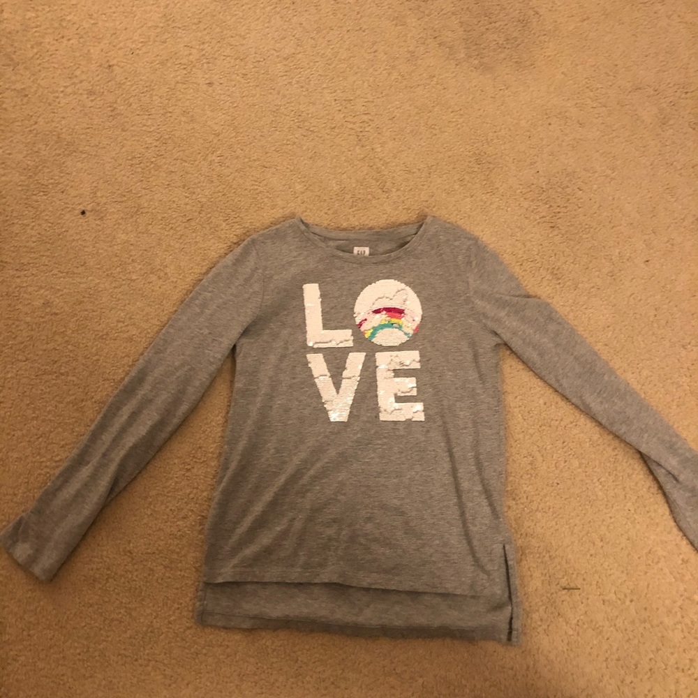 Gap flip sequins shirt